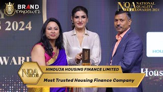 Hinduja Housing Finance Limited Won Most Trusted Housing Finance Company at National Quality Awards [upl. by Ahsieken]