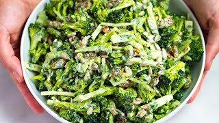 Creamy Broccoli Slaw Recipe [upl. by Adnawahs]