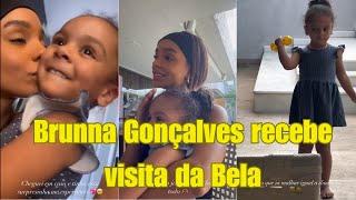 Brunna Gonçalves recebe visita especial da pequena Bela [upl. by Wadlinger]