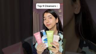 Best 4 Cleansers✅ Non sponsored ❌cleansers skincare ytshorts skincareproducts trending [upl. by Uht]