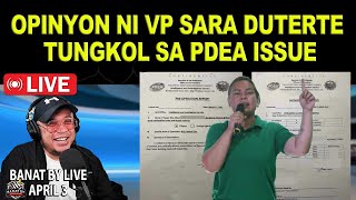 OPINYON NI VP SARA DUTERTE TUNGKOL SA PDEA [upl. by Golda]