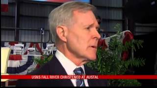 USNS Fall River Christened at Austal [upl. by Nitnerb]