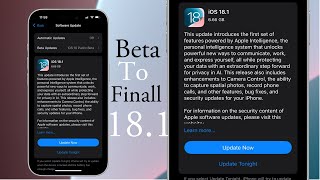 How To Switch iOS 18 Beta To Stable  How To Convert iOS 18 Beta To iOS 18 Stable Version [upl. by Lauro]