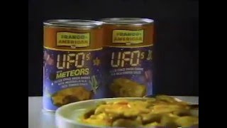 Franco American UFO Shaped Pasta  1983 [upl. by Orimlede748]