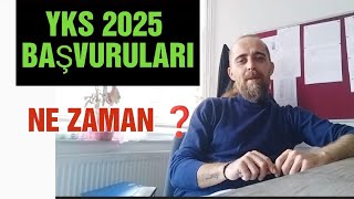 Yks 2025 Başvuruları Ne Zaman  Yks 2025 Kayıtları Ne Zaman Başlıyor  yks2025 2025yks [upl. by Leifeste]