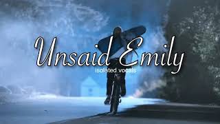 Unsaid Emily Julie and The Phantoms isolated vocals [upl. by Nivlag709]