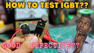 How to Test IGBT using Analog Tester tagalog [upl. by Gehman]