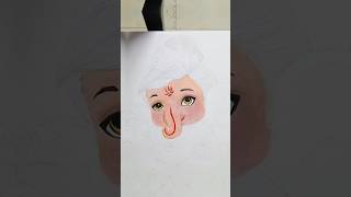 😍Ganesh Ji Drawing ganpati hindu ytshots [upl. by Atinra512]