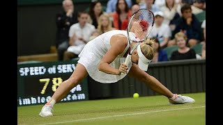 Caroline Wozniacki vs Tamira Paszek Wimbledon 2012 Highlights [upl. by Adnylam]