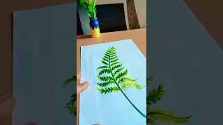 Easy task panting with watercolor painting beginner tutorial 💚shortvideo easydrawing [upl. by Hosea]