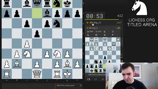 Lichess Titled Arena 4 ft Magnus Carlsen official commentary by IM Eric Rosen [upl. by Stilu]