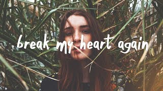 FINNEAS  Break My Heart Again Lyric Video [upl. by Eniale620]