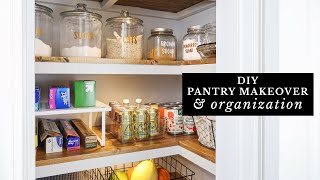 DIY Pantry Makeover amp Pantry Organization [upl. by Naivat]