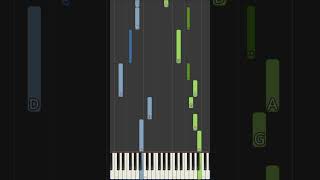 Once Upon A Time In Letterland Theme Song Piano Tutorial shorts short shortvideo shortsvideo [upl. by Abisha]