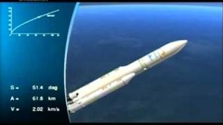 Ariane 5 V201 Rocket Launch Of NILESAT 201 for Nilesat and RASCOMQAF1R satellite for RascomStarQAF [upl. by Arnoldo]