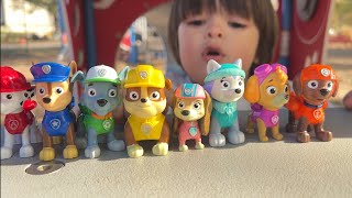 Paw Patrol Outdoor Adventure Kids Play with Favorite Toys [upl. by Treacy]