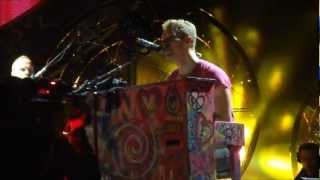 Coldplay  Fix You HD live 6 9 2012 Malieveld Den Haag The Netherlands [upl. by Ydissak]