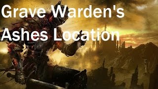 Dark Souls 3  Grave Wardens Ashes Location [upl. by Elacim]