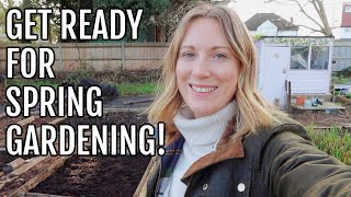 GETTING THE ALLOTMENT READY FOR SPRING  ALLOTMENT GARDENING FOR BEGINNERS [upl. by Tracy]