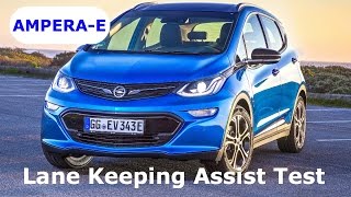 Opel Amperae lane keeping assist test [upl. by Mourant]