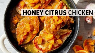 HONEY CITRUS CHICKEN BREASTS  from my healthy meal prep cookbook [upl. by Eniloj]