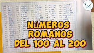 Números romanos del 100 al 200 [upl. by Oilla]