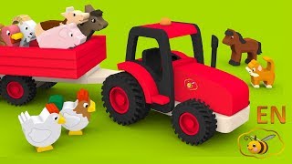 Farm animals for kids Learn farm animals names and sounds in English Cartoons for babies [upl. by Eityak465]