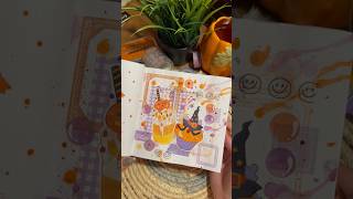 Journal with me 🧡💜 scrapbooking journaling scrapbook asmr asmrvideos shorts journal [upl. by Woodrow734]