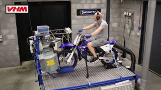 Yamaha YZ85 2019 Dyno test with VHM head and insert with Dyno graph [upl. by Assenat]