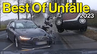 Best Of Unfälle 2023  Schwerer Unfall Totalschaden und dreiste Fahrerflucht  Dashcam Deutschland [upl. by Fradin494]