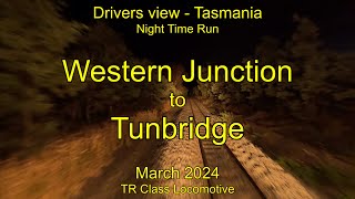 Drivers view Tasmania Western Junction to Tunbridge Mar 2024 [upl. by Lussi]