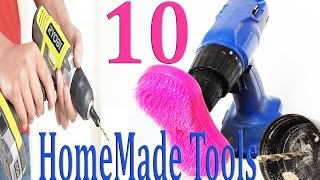 10 Homemade Tools Using a Drill Life Hacks [upl. by Adnovahs]