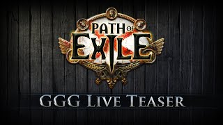 Path of Exile GGG Live Teaser July 2024 [upl. by Ielerol]