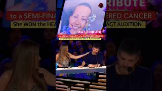 SIMON COWELL CRIED 😢 at AGT TRIBUTE 💔 trending cancer jane nightbirde shorts agt simon [upl. by Garlanda55]