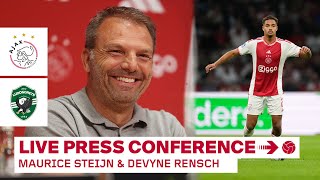 🎙️ LIVE 1400  Persconferentie Maurice Steijn amp Devyne Rensch in aanloop naar Ajax  Ludogorets [upl. by Enelad]