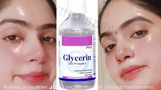 Shocking Uses of Glycerin That Make Your Face Crystal Clear Young Tight Spotless amp Scar Free [upl. by Belda846]