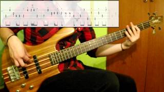 Diana Ross  The Boss Bass Cover Play Along Tabs In Video [upl. by Averell]