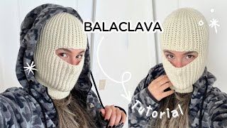 PASAMONTAÑAS TEJIDO A CROCHET Balaclava Tutorial Hebras Crochet [upl. by Tarton]