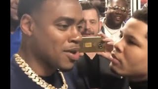 Gervonta Davis and Errol Spence Jr Almost Fight During Face Off In Hotel Lobby [upl. by Demmahum]