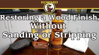 How to restore a wood finish on a bedside cupboard without sanding or stripping [upl. by Namya]