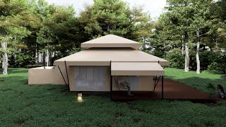 Luxurious PAKA Tent Glamping Accommodation in Style  A Livable Tent by TENTSXPERT [upl. by Aimekahs]