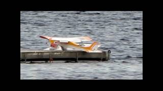 rc plane landing on carrier [upl. by Trudnak656]