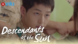 Descendants of the Sun  EP3  Song Hye Kyo Draws Song Joong Kis Blood Eng Sub [upl. by Hannahoj443]