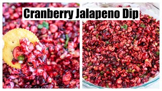 CRANBERRY JALAPENO DIP  CRANBERRY JALAPENO CREAM CHEESE DIP [upl. by Jaclin]