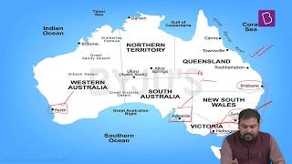 Geography Through Maps  Part 57 Australia [upl. by Rim]