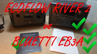 Comparativa ECOFLOW RIVER 2 vs BLUETTI EB3A Estaciones de energía de gama de entrada [upl. by Haimaj]