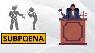 Subpoena Legal Meaning and Definition [upl. by Aicilat]