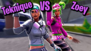 NEW THICC WARS ⚔️🍑  Fortnite THICC Teknique VS THICC Zoey 💦 [upl. by Townsend]