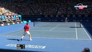 Australian Open 2012 Q F Federer vs Del Potro HD [upl. by Huntington]