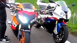 BMW S1000RR 2016 vs CBR1000RR Honda  Crazy TOP SPEED of Street Racing 2019 still a beast [upl. by Greff]